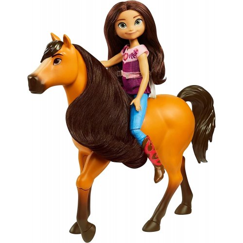 Coffret Spirit calin cheval brun spirit 20 cm et lucky Mattel GXF67