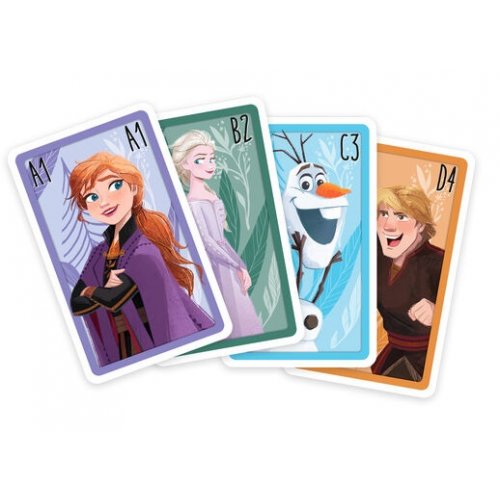 Jeu de cartes Shuffle 4 en 1 Disney Frozen 2 - Dès 4 ans