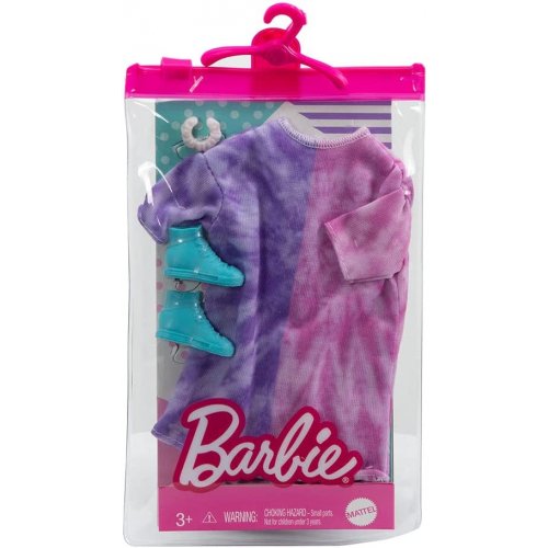 Barbie habit robe rose et violet vêtement poupée mannequin HBV31