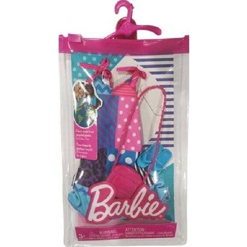 Achat habit barbie Robe bleu sac a main HBV36 vêtement poupée