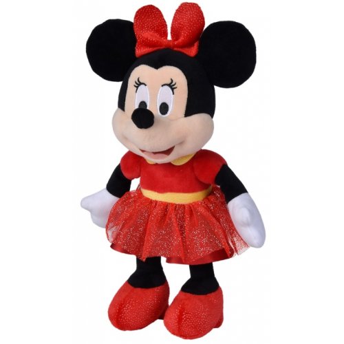 Peluche Disney Minnie robe rouge paillette 33 cm collector limité