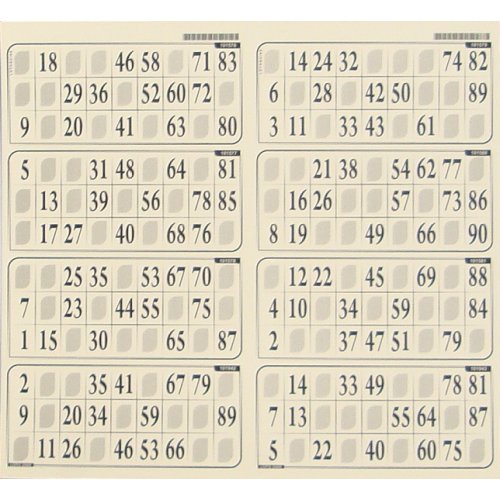 Plaque de loto 8 grilles en carton rigide Jeu de loto moins cher