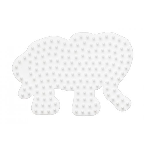 Hama Perles à repasser maxi + plaques Lion, petit éléphant