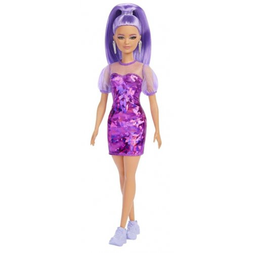 Poupée Barbie Extra Cheveux Violets + Bulldog n°6 - MaxxiDiscount