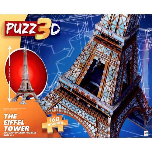 puzzle 3d tour Eiffel 160 pièces MB puzz3d enfant et adulte