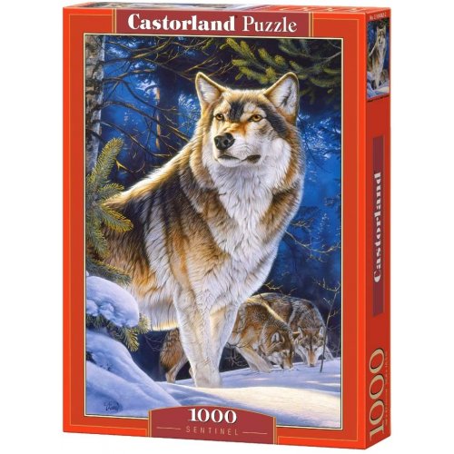 Puzzle 1000 pièces : montagnes de noël Castorland