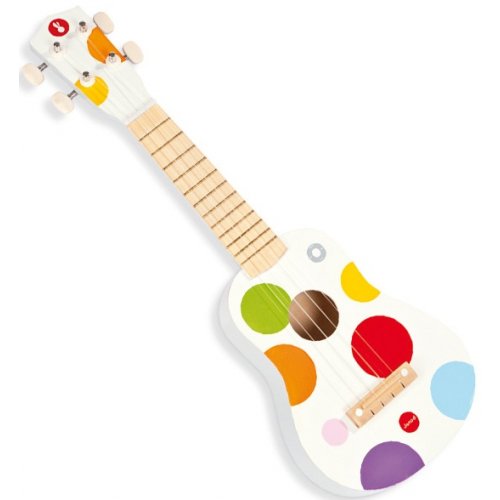 Guitare à 6 Cordes - Janod® Confetti - Label Emmaüs